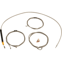 LA CHOPPERS Handlebar Cable/Brake Line Kit Stock Ape Hanger Handlebars Stainless Steel LA8059KT08