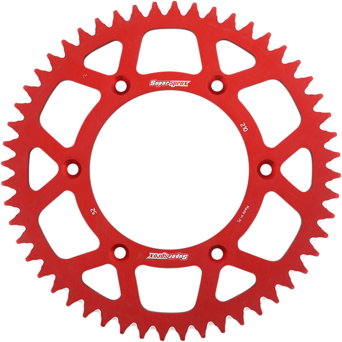 SUPERSPROX Rear Sprocket Red Honda 52 Tooth