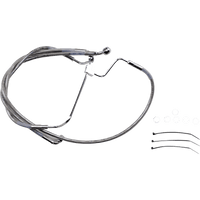 DRAG SPECIALTIES Brake Line +6" Stainless Steel