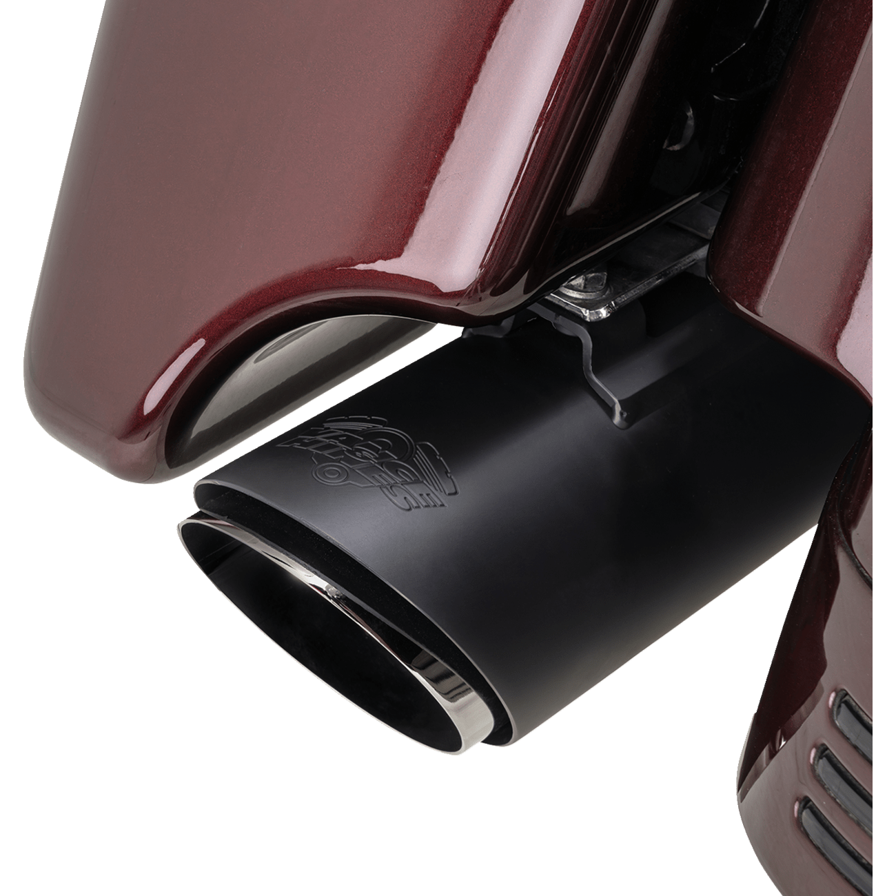 VANCE & HINES Twin Slash Slip-On Muffler Black 46672