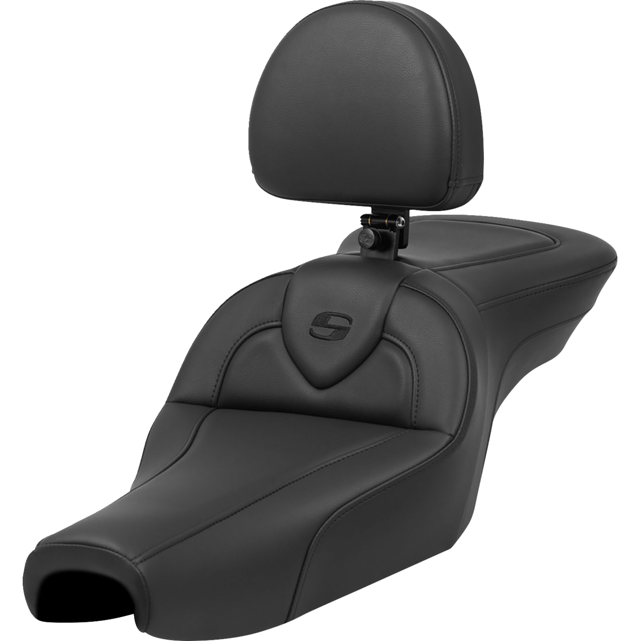 SADDLEMEN Roadsofa™ Seat with Backrest Black XL '04-'22 80711187BR