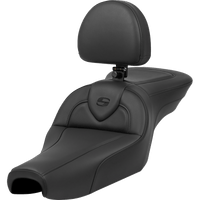 SADDLEMEN Roadsofa™ Seat with Backrest Black XL '04-'22 80711187BR