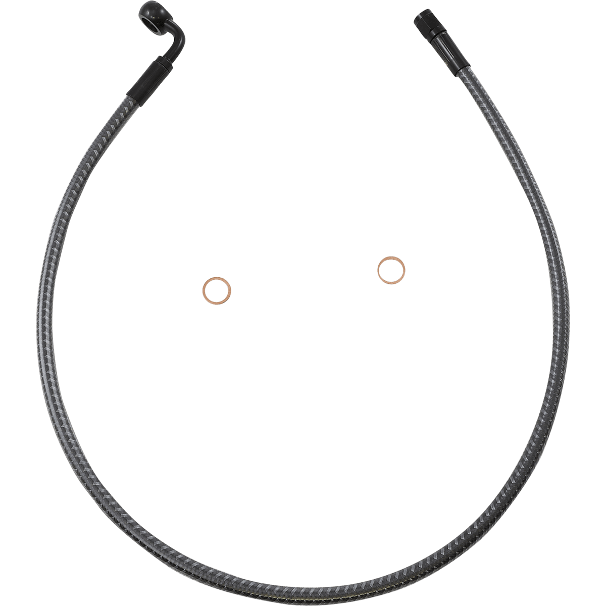 MAGNUM SHIELDING Brake Line Front 10 mm 90° 28" KARBONFIBR AS77228