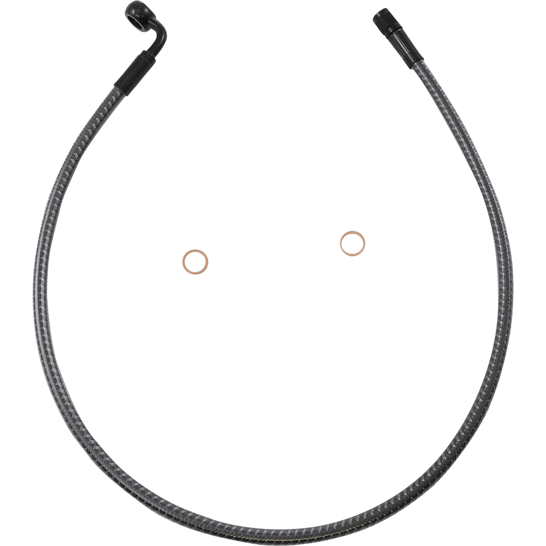 MAGNUM SHIELDING Brake Line Front 10 mm 90° 28" KARBONFIBR AS77228