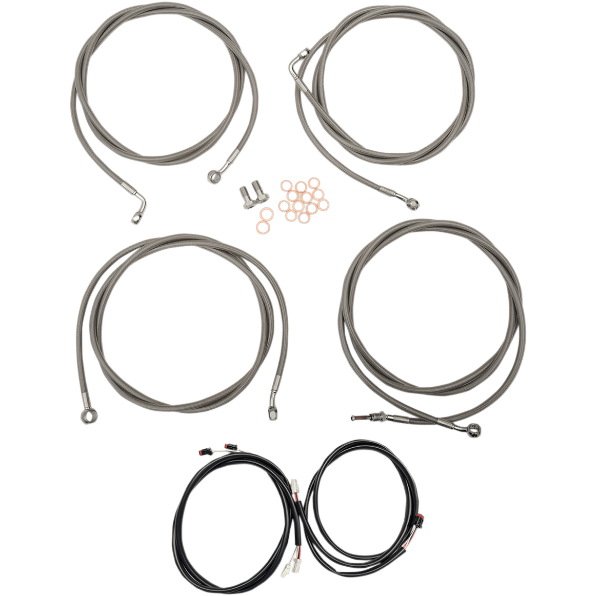 LA CHOPPERS Cable Kit Mini Handlebars Stainless LA8054KT308