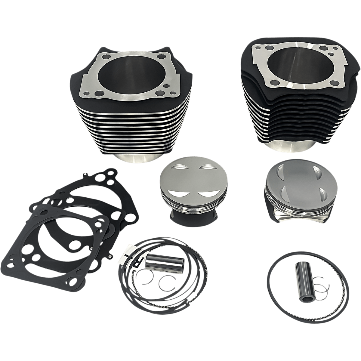 REVOLUTION PERFORMANCE, LLC Cylinder Kit 143" Black with Highlighted Fins M8