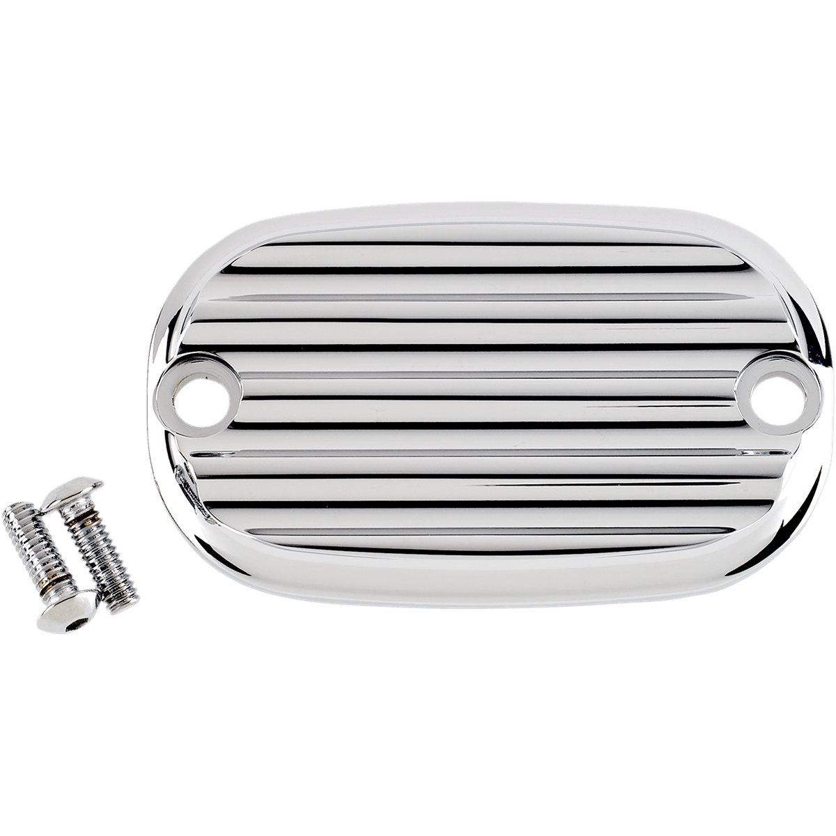 JOKER MACHINE Master Cylinder Cover Finned Chrome