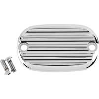 JOKER MACHINE Master Cylinder Cover Finned Chrome