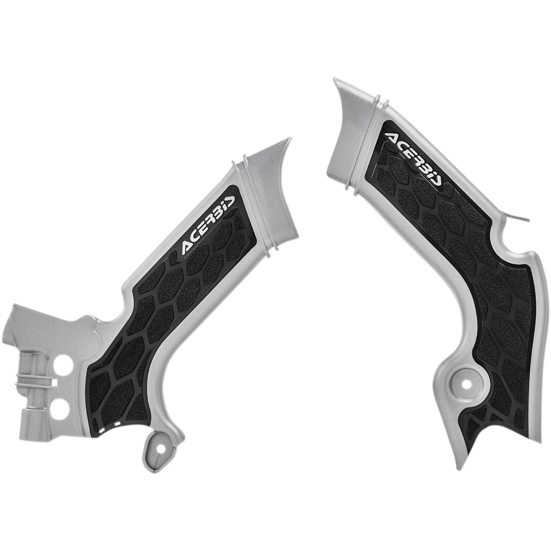 ACERBIS X-Grip Frame Guards Silver/Black KX 250/450