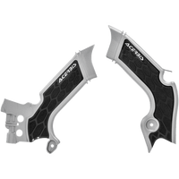 ACERBIS X-Grip Frame Guards Silver/Black KX 250/450