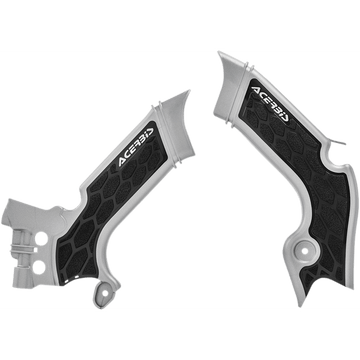 ACERBIS X-Grip Frame Guards Silver/Black KX 250/450