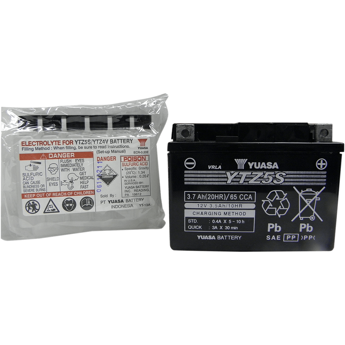 YUASA AGM Battery YTZ5S-BS YUAM62TZ5