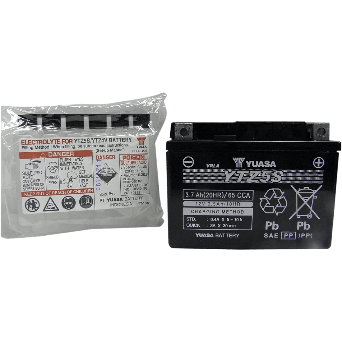 YUASA AGM Battery YTZ5S-BS YUAM62TZ5