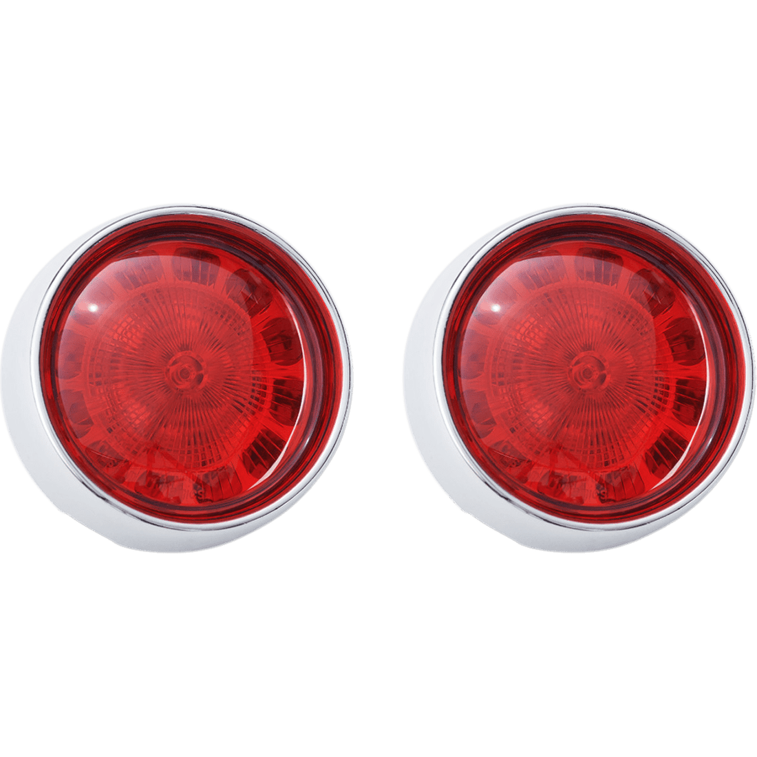 CUSTOM DYNAMICS Bullet Turn Signal 1156 Chrome Red Lens PBBBR1156CR