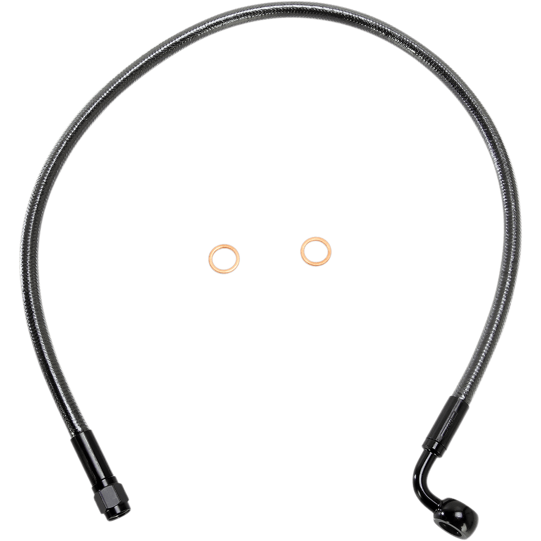 MAGNUM SHIELDING Brake Line 10 mm-90° 24" Black Pearl AS47224