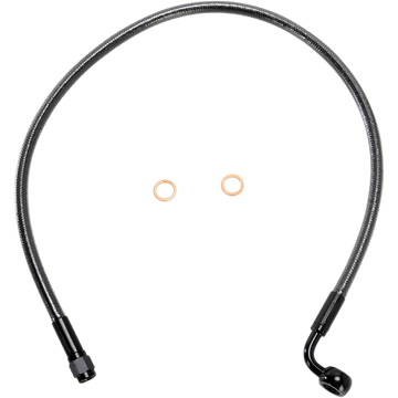 MAGNUM SHIELDING Brake Line 10 mm-90° 24" Black Pearl AS47224