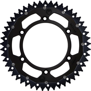 MOOSE RACING Dual Sprocket Black 49 Tooth