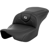 SADDLEMEN Roadsofa™ Seat Carbon Fiber Silver Stitch/Silver Logo without Backrest FL '23-'24 82307185