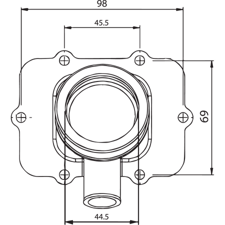 KIMPEX Carburetor Mounting Flange Ski-Doo