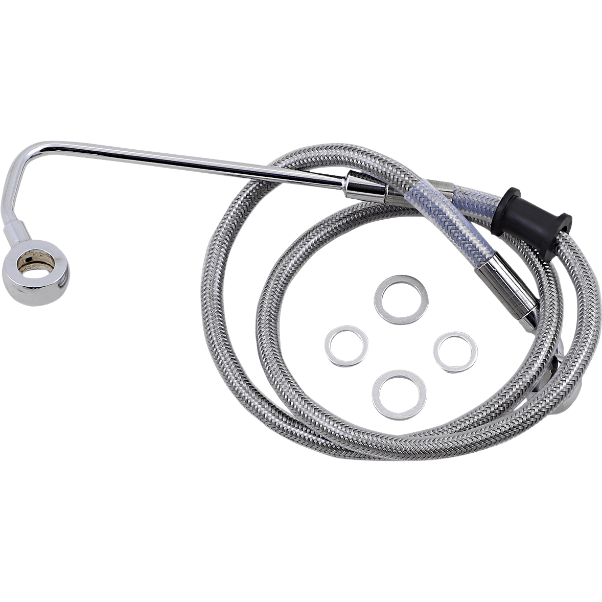 DRAG SPECIALTIES Brake Line Front Upper Stainless Steel