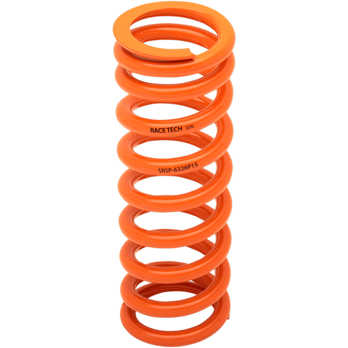 RACE TECH Progressively Wound Shock Spring Orange P15 Spring Rate 195 lbs/in 285 lbs/in SRSP 6326P15