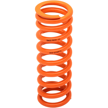 RACE TECH Progressively Wound Shock Spring Orange P15 Spring Rate 195 lbs/in 285 lbs/in SRSP 6326P15