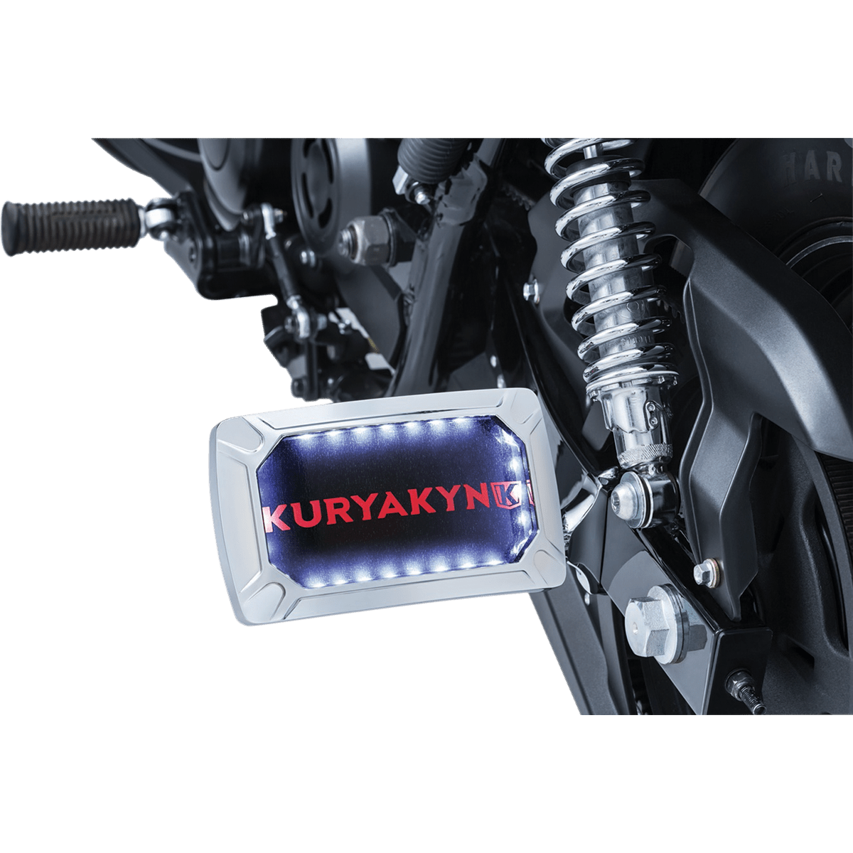 KURYAKYN License Plate Holder Horizontal Chrome KUR3192