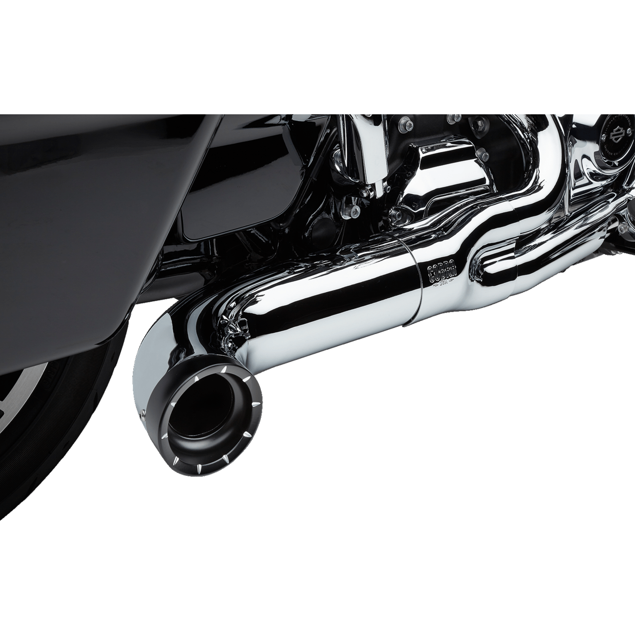 COBRA Turn Out 2-into-1 Exhaust System Chrome 62711