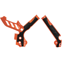 ACERBIS X-Grip Frame Guards Orange/Black KTM