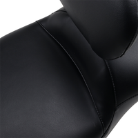 LE PERA Maverick Daddy Long Legs Seat With Backrest Black Smooth FL '08-'23 LK957DLTBRS