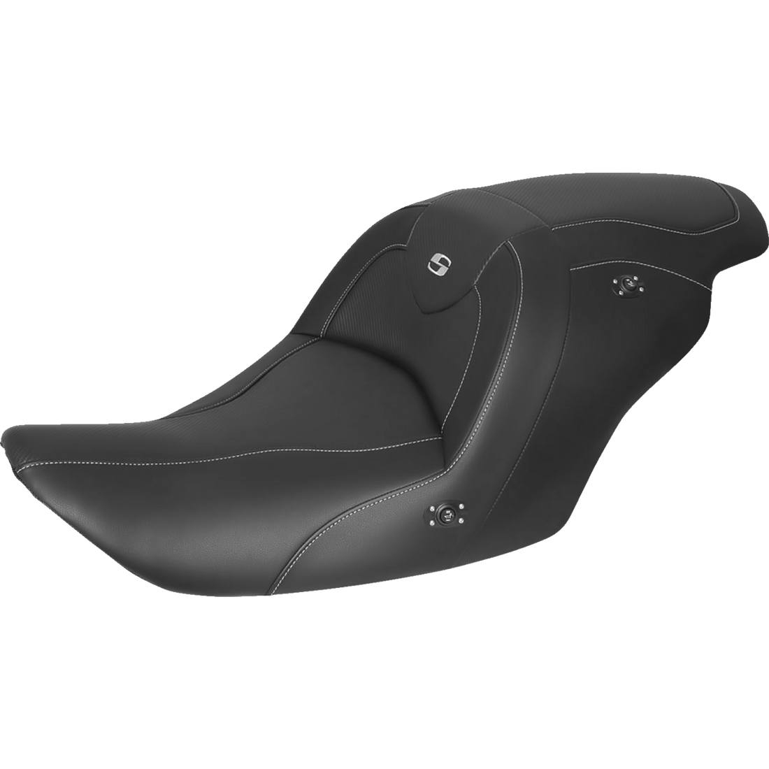 SADDLEMEN Roadsofa™ Carbon Fiber Heated Seat Black without Backrest GL1800 '14-'17 H2320185HCT