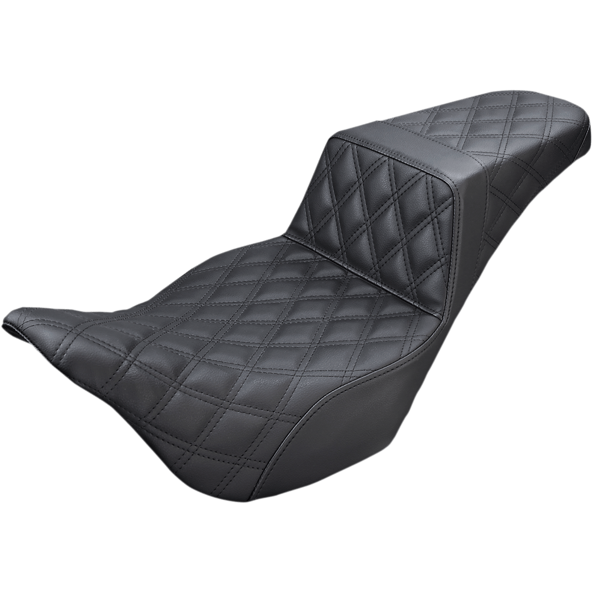 SADDLEMEN Step-Up Seat Full Lattice Stitch Black '08-'23 FL 80807B175