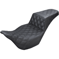 SADDLEMEN Step-Up Seat Full Lattice Stitch Black '08-'23 FL 80807B175