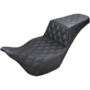 SADDLEMEN Step-Up Seat Full Lattice Stitch Black '08-'23 FL 80807B175