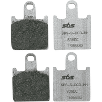 SBS Dual Carbon Brake Pads ZX-14R 838DC