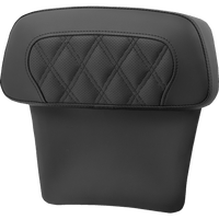 SADDLEMEN Chopped Tour Pak Backrest Pad RoadSofa™ Perforated Black w/ Lattice Stitch FLT/FLH '14-'23 81407CPACKLS