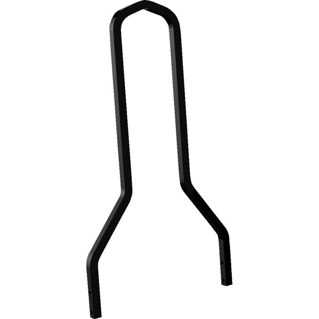 DRAG SPECIALTIES Square Sissy Bar Black 15.5" H x 11" W