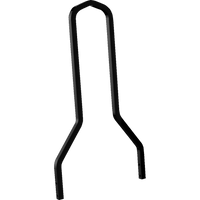 DRAG SPECIALTIES Square Sissy Bar Black 15.5" H x 11" W