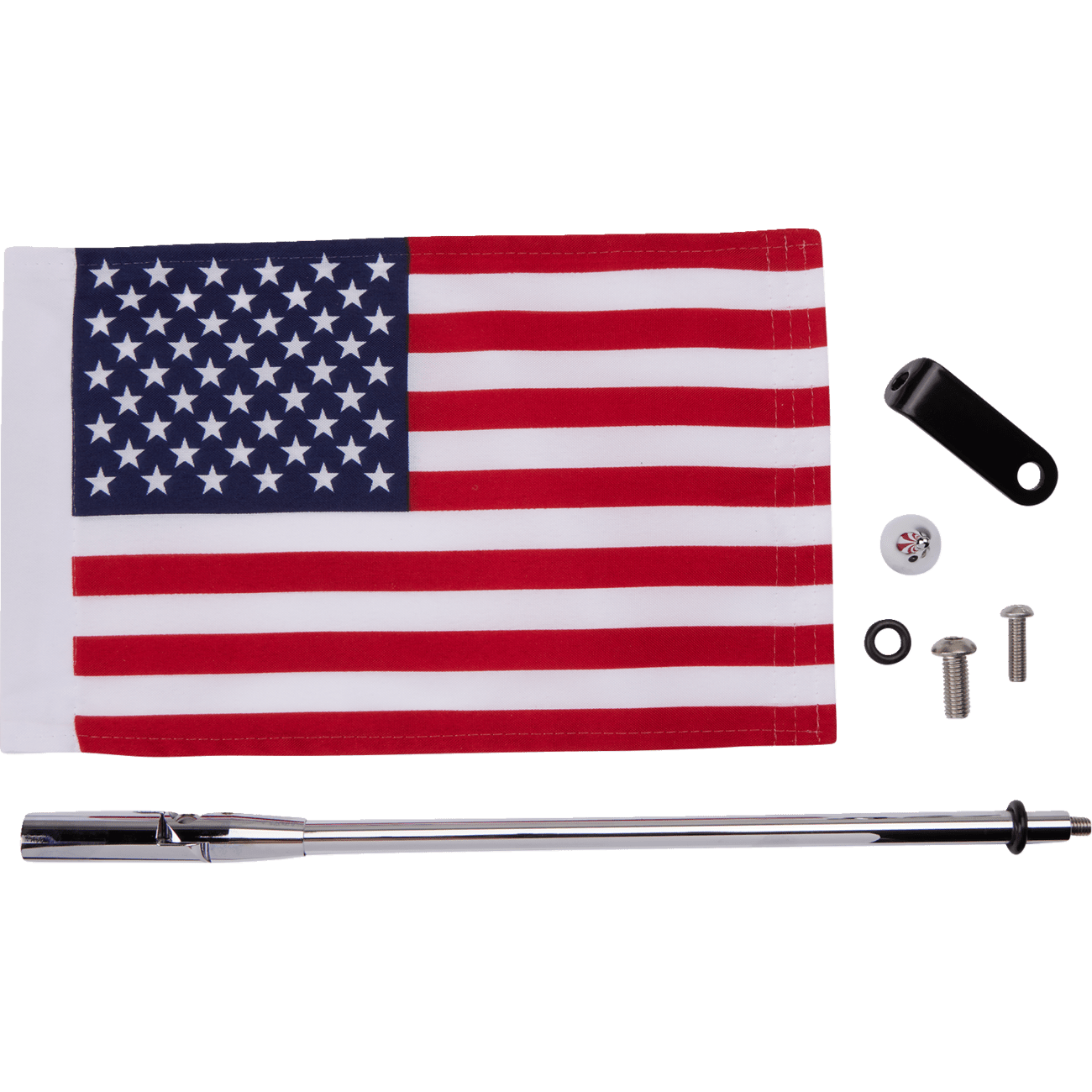 SHOW CHROME Folding Flag Pole Chrome SlingShot 44104