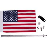 SHOW CHROME Folding Flag Pole Chrome SlingShot 44104