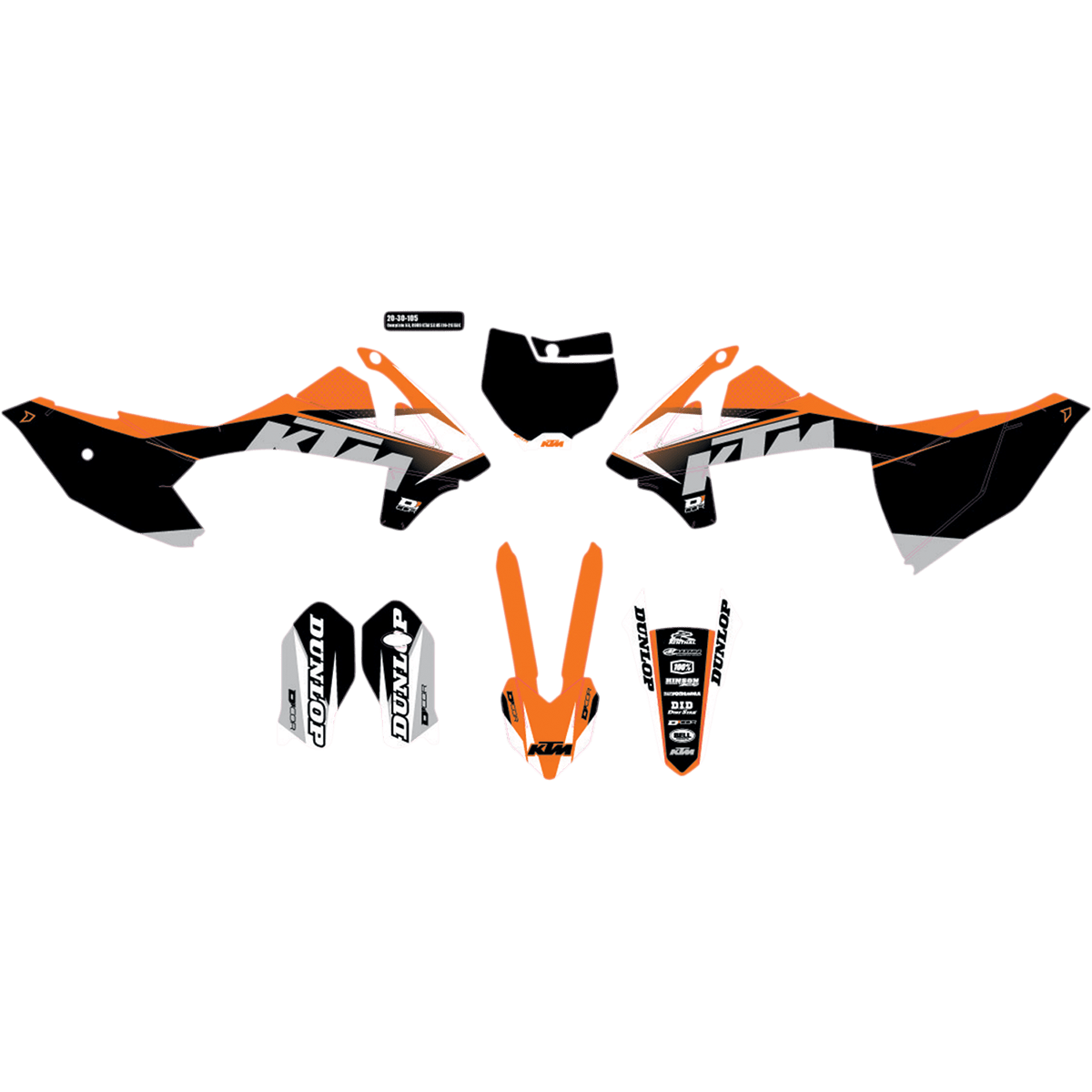 D'COR VISUALS Graphic Kit KTM 2030105