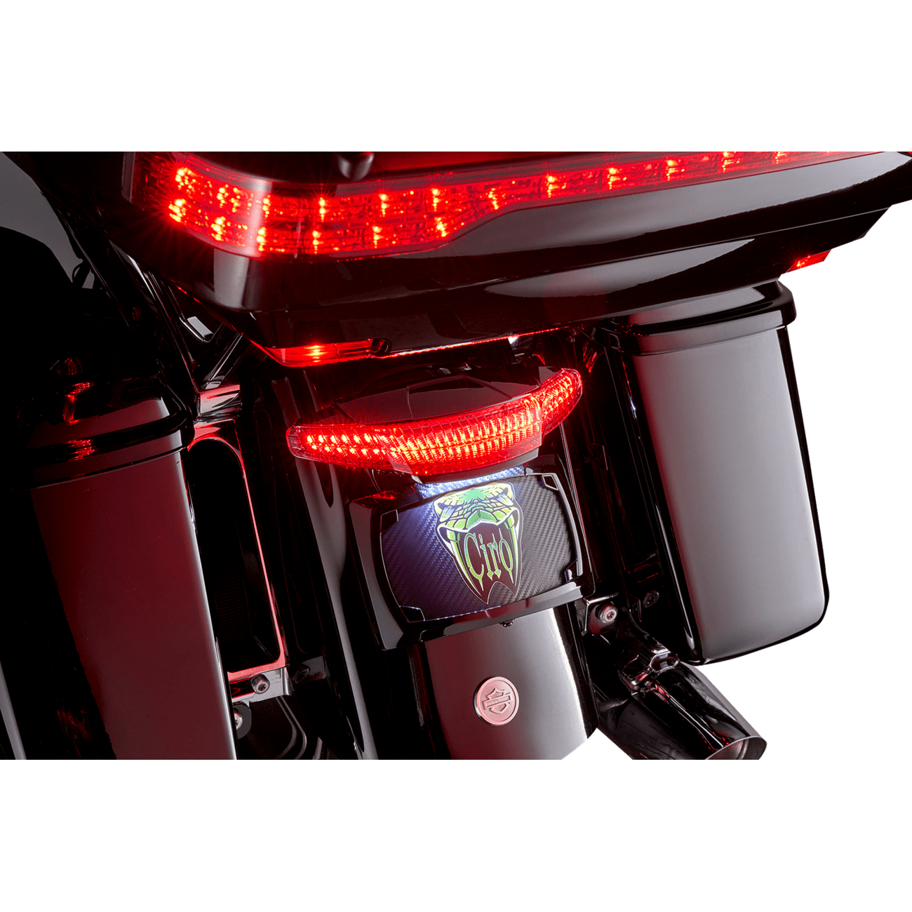 CIRO Taillight/License Plate Mount Smoke Lens Black