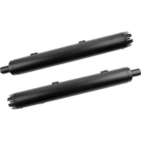 COBRA Dual Cut Slip-On Mufflers Black 5208B