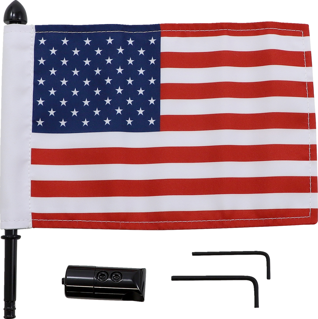 PRO PAD Luggage Rack Flag Mount 5/8" Round With 10" X 15" Flag BRFMRDHB58