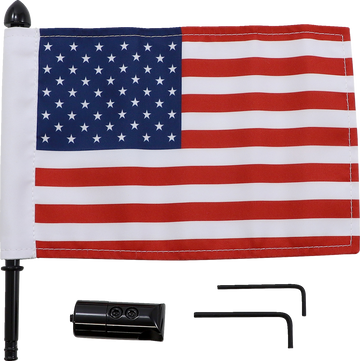 PRO PAD Luggage Rack Flag Mount 5/8" Round With 10" X 15" Flag BRFMRDHB58