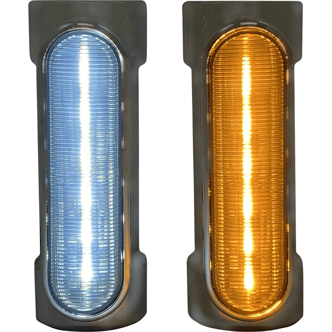 CUSTOM DYNAMICS Engine Guard Light '97-'13 FLH Chrome CDCBAWHDC