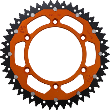 MOOSE RACING Dual Sprocket Orange 49 Tooth