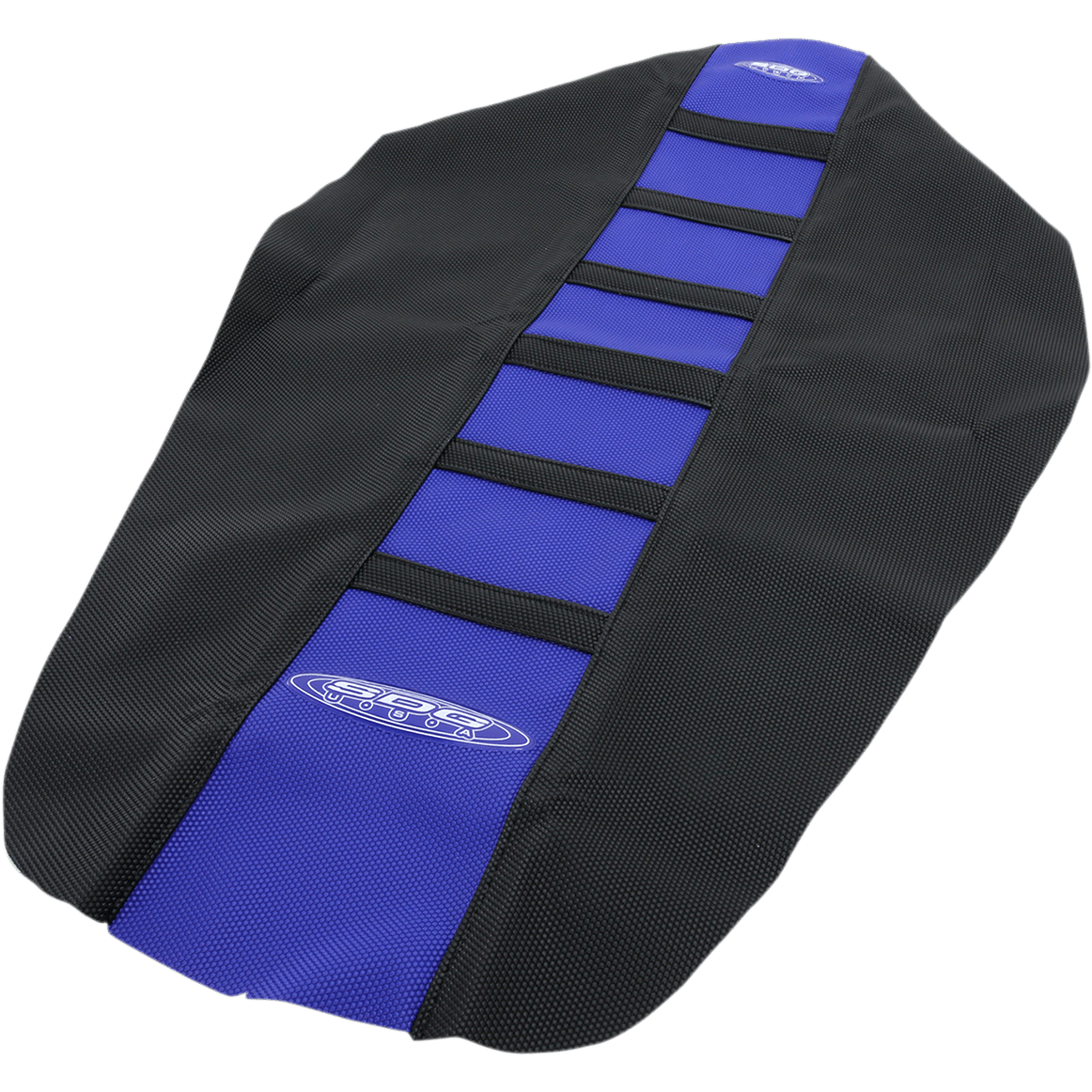 SDG 6-Ribbed Seat Cover Black Ribs/Blue Top/Black Sides