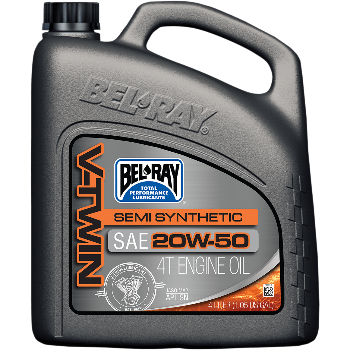 BEL-RAY V-Twin Semi-Synthetic Oil 20W-50 4L 96910BT4