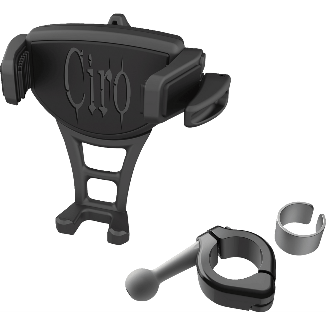 CIRO Phone Holder Constrictor Black Black 7/8" | 1" Handlebar Mount